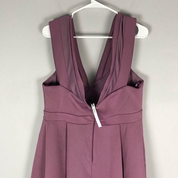 ASOS maternity hi low fit flare sheath dress mauve - Picture 8 of 9